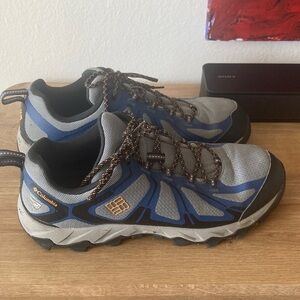 Columbia Black and Blue Trail Shoes